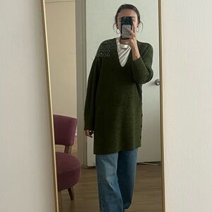 PROENZA SCHOULER WHITE LABEL, SMALL, GREEN SWEATER